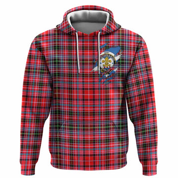 Udny Clan Crest In Me Tartan Hoodie Scotland Flag Style