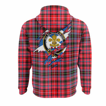 Udny Clan Crest In Me Tartan Hoodie Scotland Flag Style