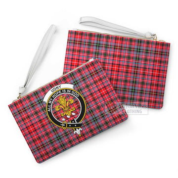Tartan Vibes Clothing Udny Family Crest Tartan Clutch Bag