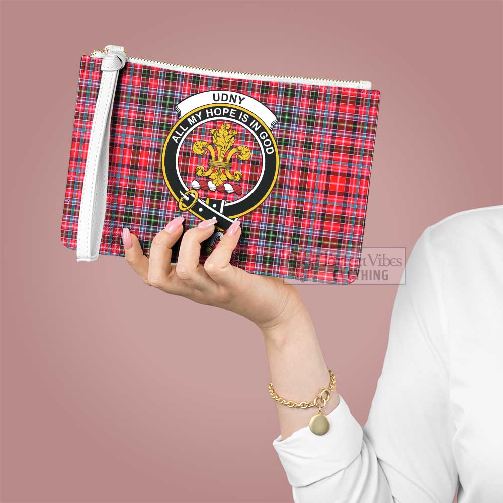 Tartan Vibes Clothing Udny Family Crest Tartan Clutch Bag