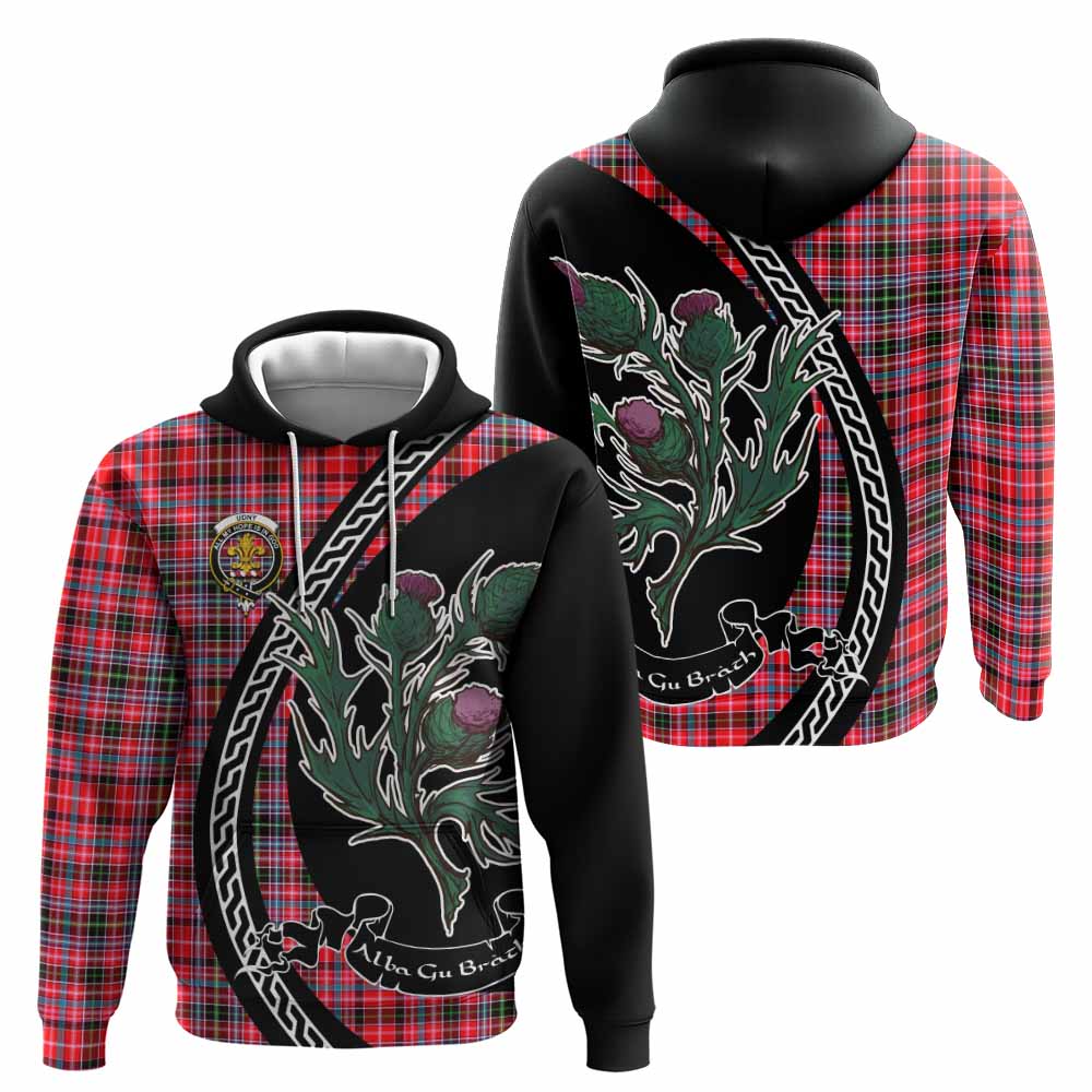 Udny Family Crest Tartan Hoodie Alba Thistle Inspired - Tartan Vibes Clothing