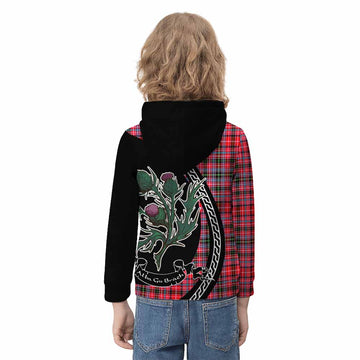 Udny Family Crest Tartan Kid Hoodie Alba Thistle Inspired - Tartan Vibes Clothing