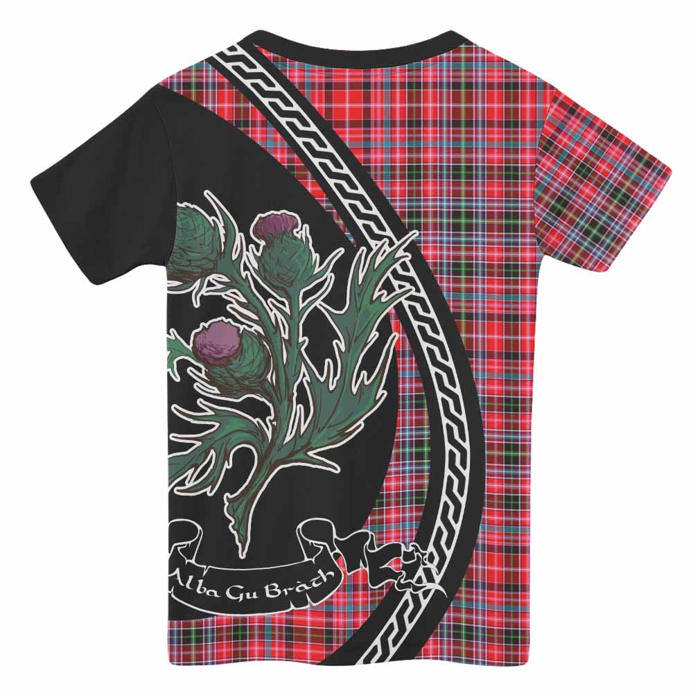 Udny Family Crest Tartan Kid T-shirt Alba Thistle Inspired - Tartan Vibes Clothing