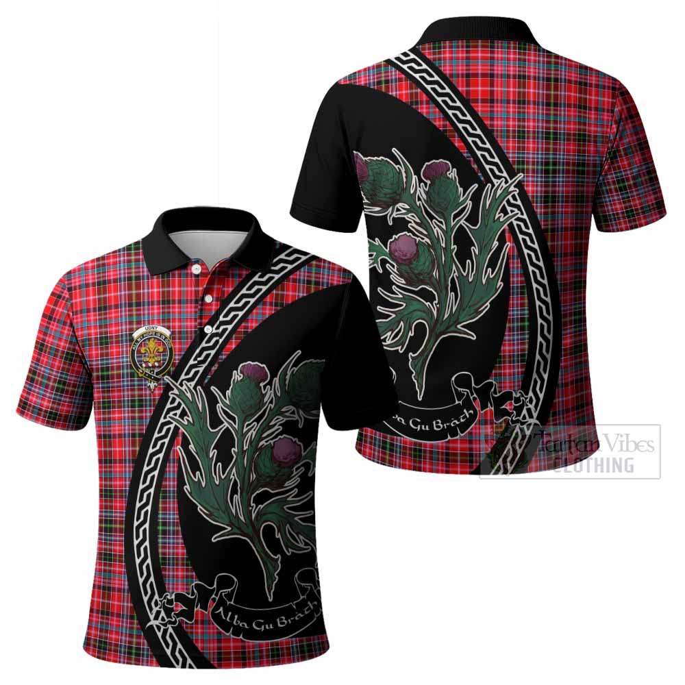 Udny Family Crest Tartan Polo Shirt Alba Thistle Inspired - Tartan Vibes Clothing