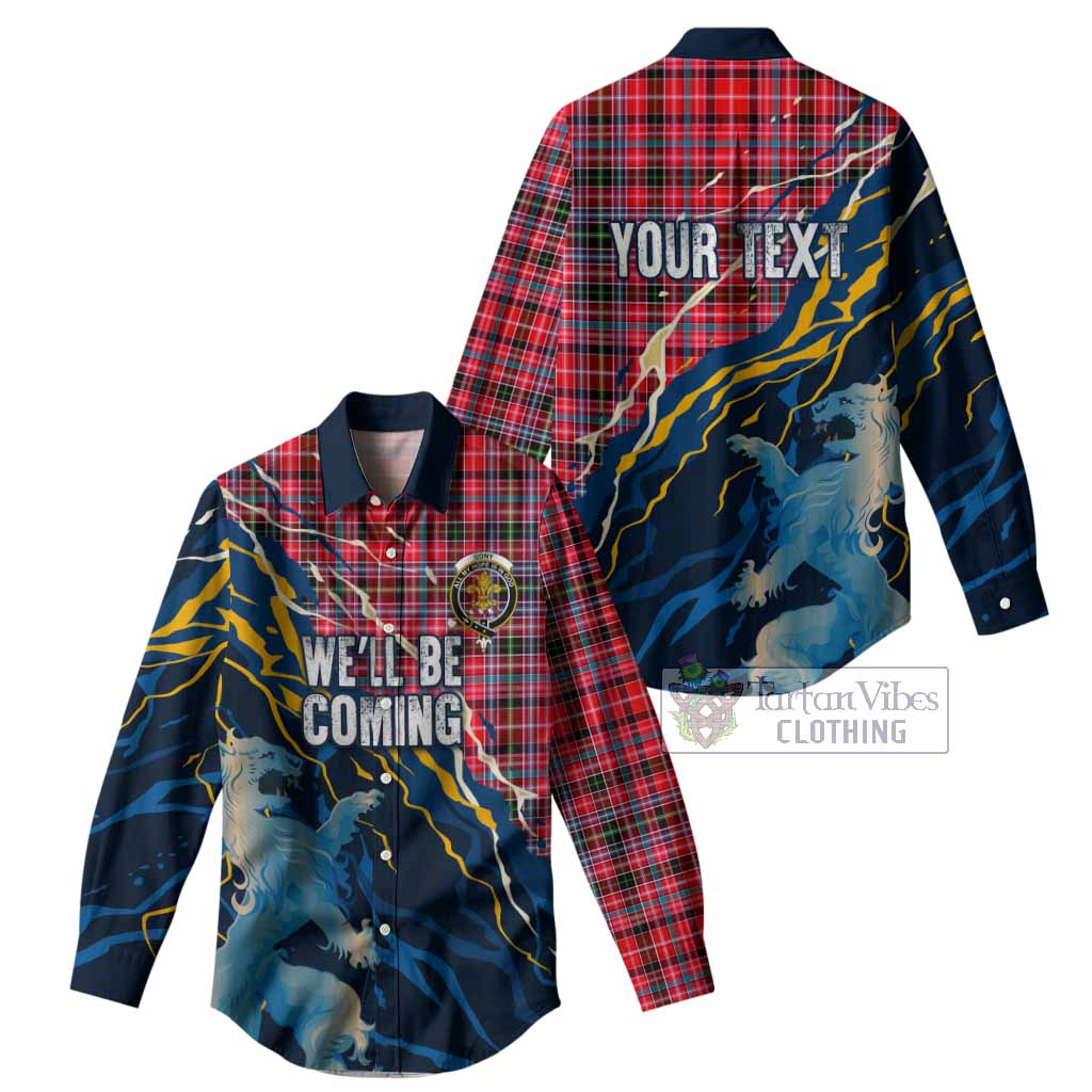 Udny Scotland Tartan Women Casual Shirt WC2026 Football - We'll Be Coming