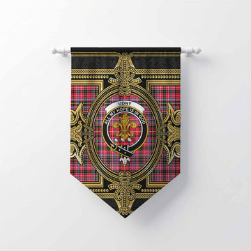 Udny Scottish Tartan Crest Gonfalon Royal Stylized