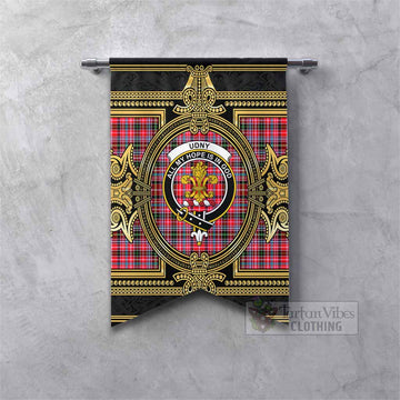 Udny Scottish Tartan Crest Gonfalon Royal Stylized