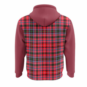 Udny Tartan Accent Hoodie with Family Crest