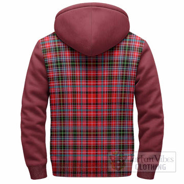 Udny Tartan Accent Sherpa Hoodie with Family Crest