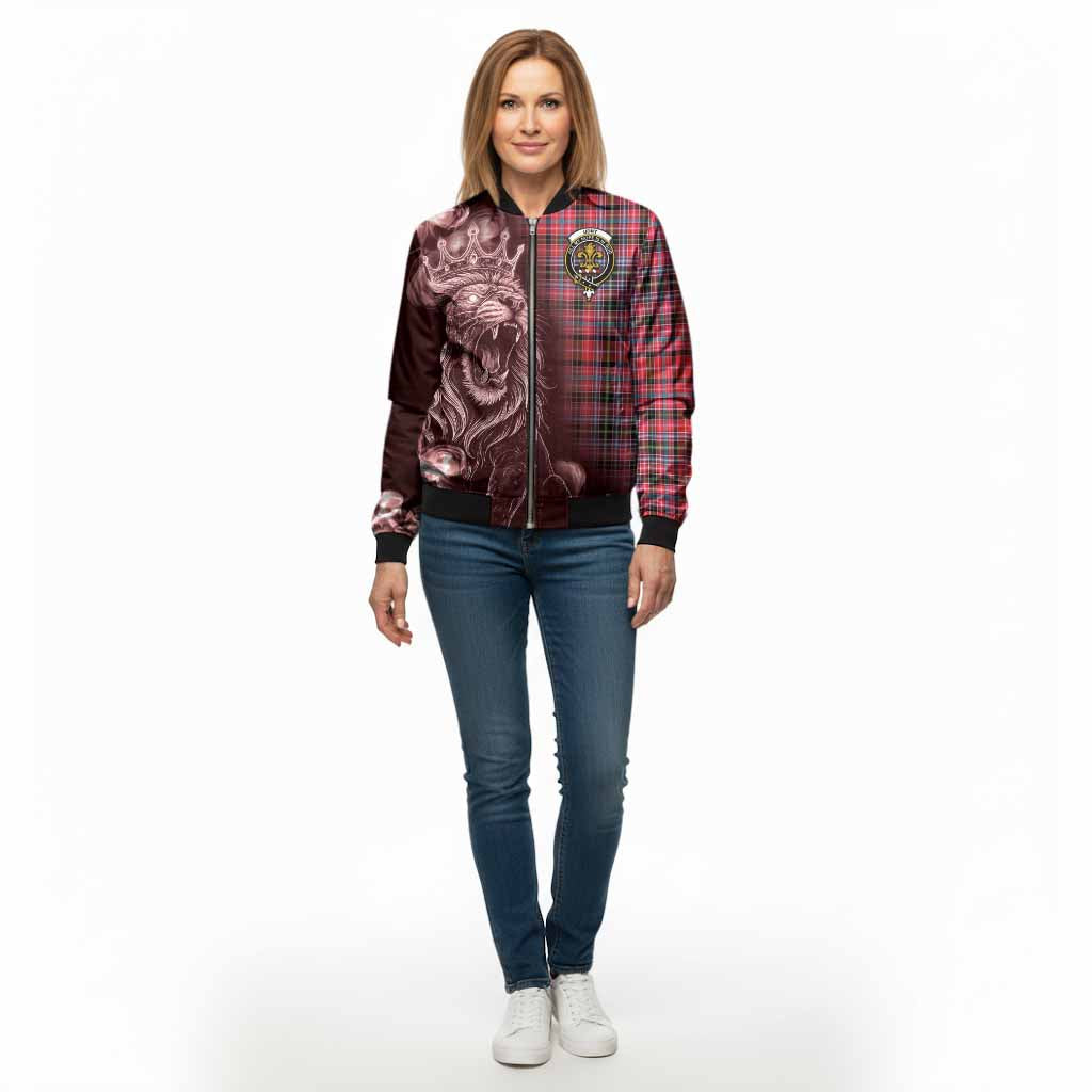 Udny Tartan Bomber Jacket Roaring Lion Heritage