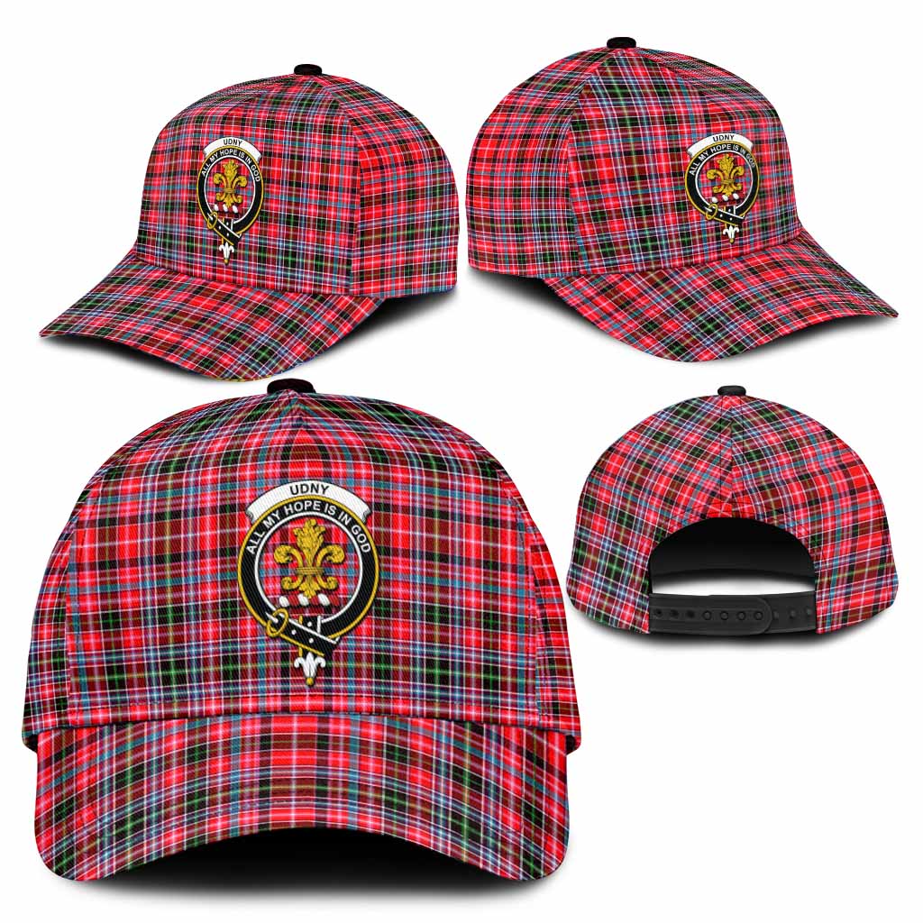 Udny Tartan Classic Cap with Family Crest