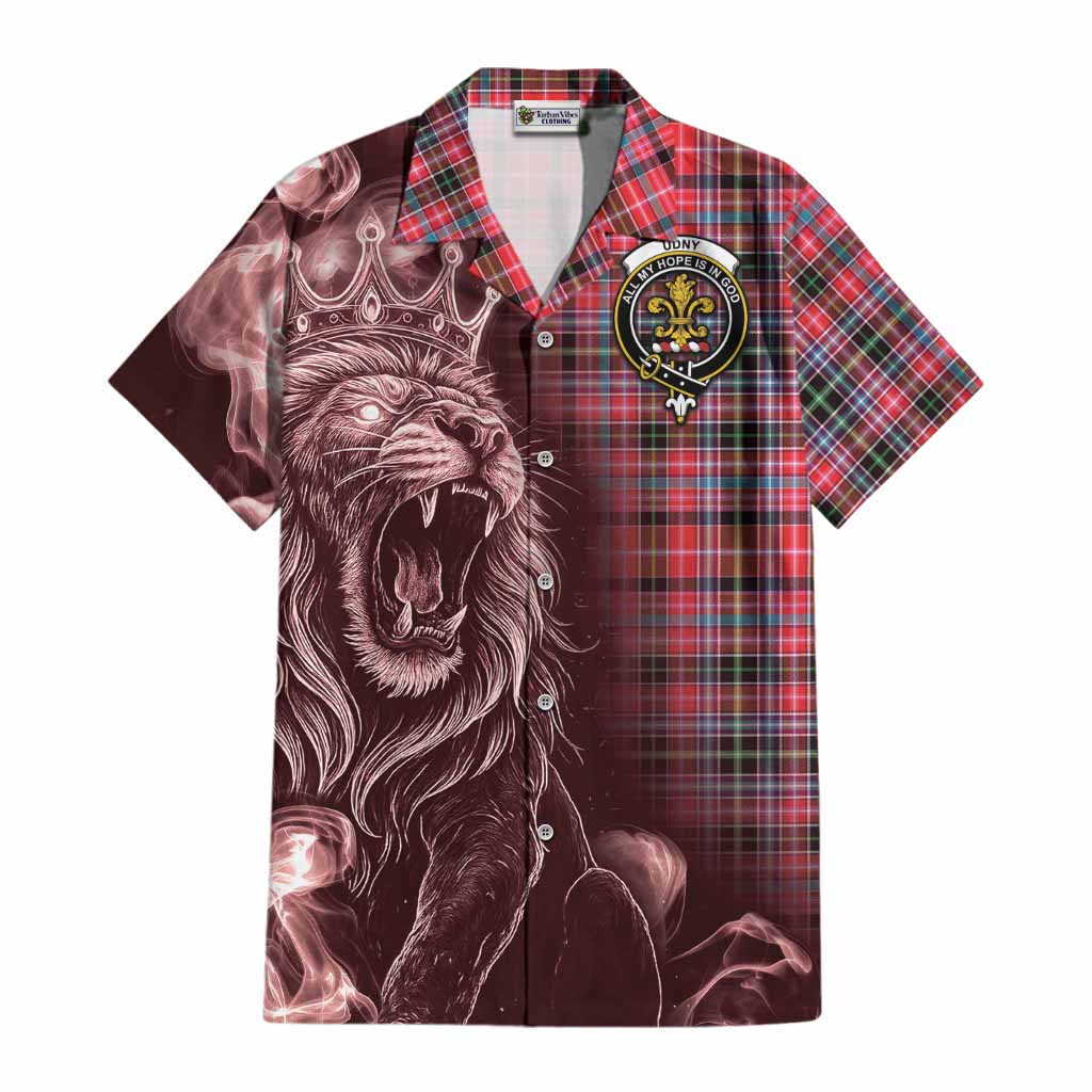 Udny Tartan Cotton Hawaiian Shirt Roaring Lion Heritage