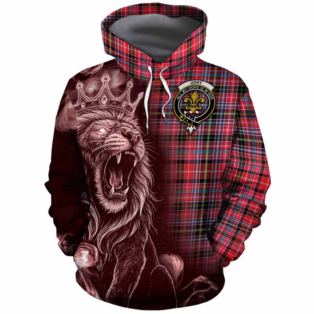 Udny Tartan Cotton Hoodie Roaring Lion Heritage