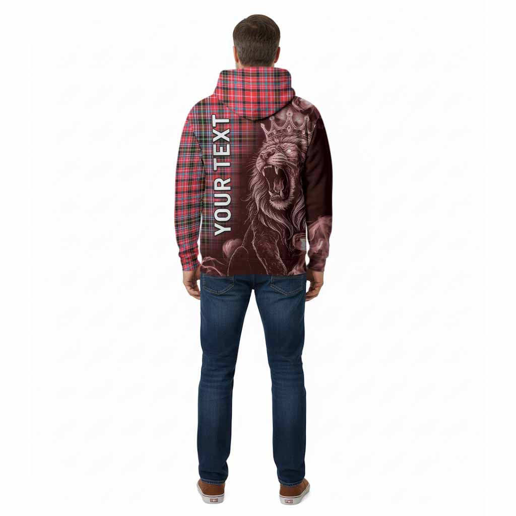 Udny Tartan Cotton Hoodie Roaring Lion Heritage