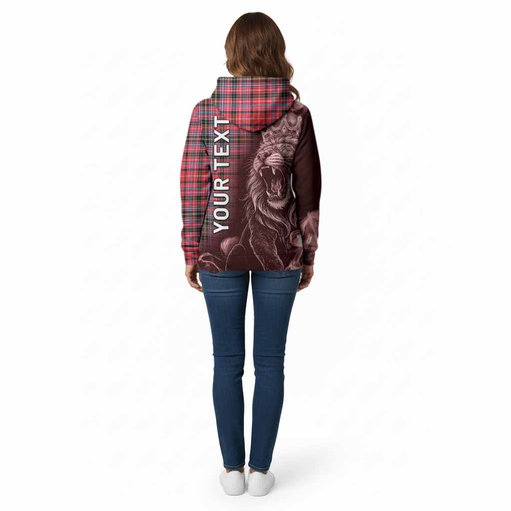 Udny Tartan Cotton Hoodie Roaring Lion Heritage