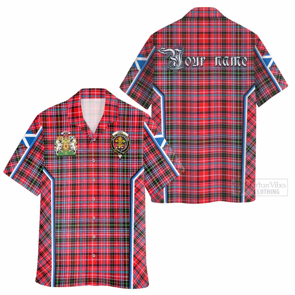 Udny Tartan Crest Hawaiian Shirt Scotland Coat of Arm Flag Style - Tartan Vibes Clothing