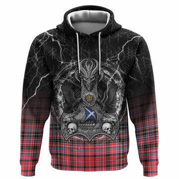 Udny Tartan Crest Hoodie Celtic Odin's Raven Legacy