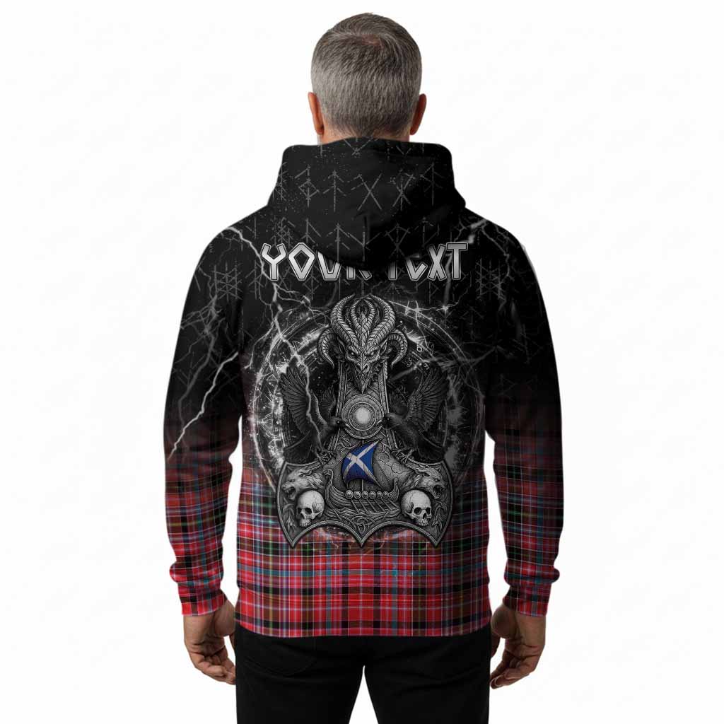 Udny Tartan Crest Hoodie Celtic Odin's Raven Legacy