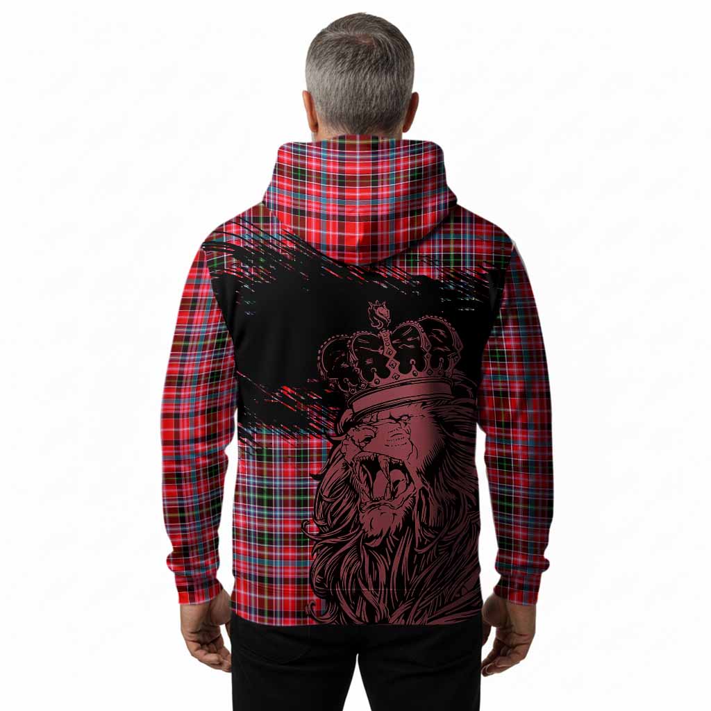Udny Tartan Crest Hoodie Crowned Lion Heritage Style