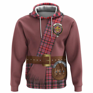 Udny Tartan Crest Hoodie Kilt Costume Style