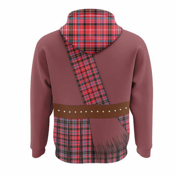 Udny Tartan Crest Hoodie Kilt Costume Style
