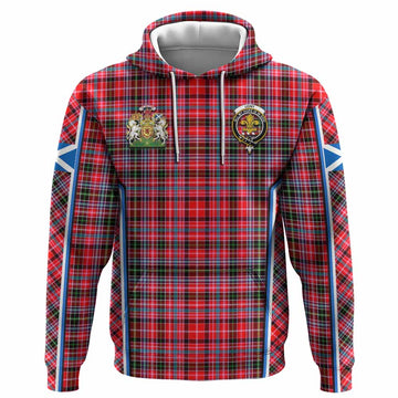Udny Tartan Crest Hoodie Scotland Coat of Arm Flag Style - Tartan Vibes Clothing