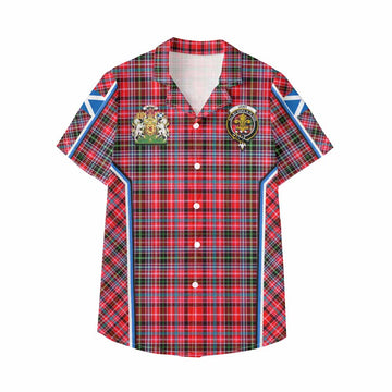Udny Tartan Crest Kid Hawaiian Shirt Scotland Coat of Arm Flag Style - Tartan Vibes Clothing