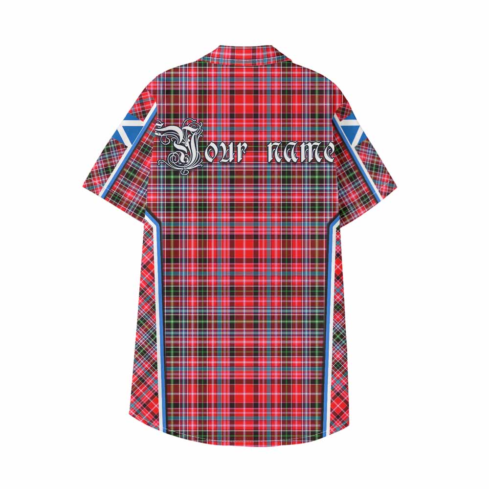Udny Tartan Crest Kid Hawaiian Shirt Scotland Coat of Arm Flag Style - Tartan Vibes Clothing
