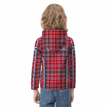 Udny Tartan Crest Kid Hoodie Scotland Coat of Arm Flag Style - Tartan Vibes Clothing