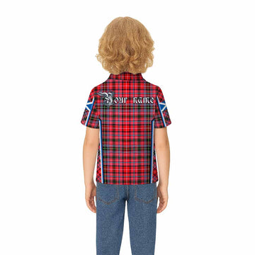 Udny Tartan Crest Kid Polo Shirt Scotland Coat of Arm Flag Style - Tartan Vibes Clothing