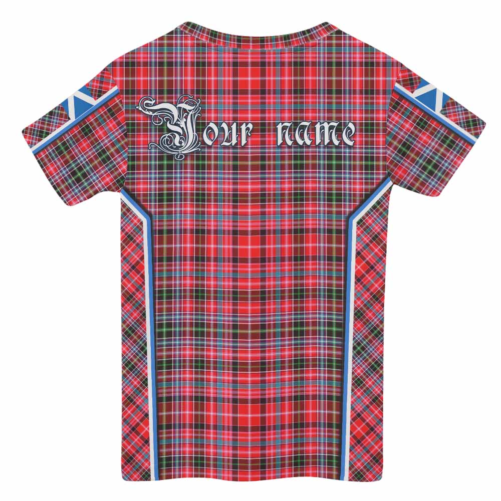 Udny Tartan Crest Kid T-shirt Scotland Coat of Arm Flag Style - Tartan Vibes Clothing