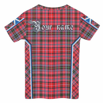 Udny Tartan Crest Kid T-shirt Scotland Coat of Arm Flag Style - Tartan Vibes Clothing