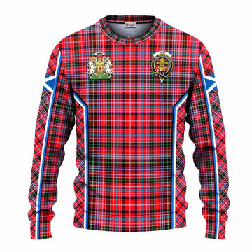 Udny Tartan Crest Knitted Sweater Scotland Coat of Arm Flag Style - Tartan Vibes Clothing
