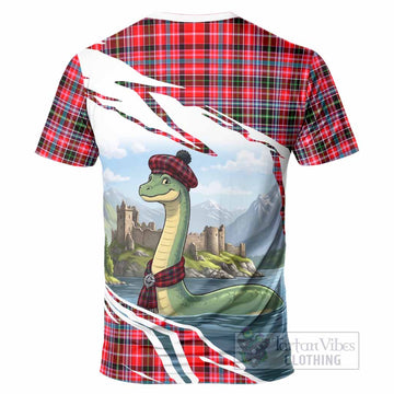 Udny Tartan Crest Loch Ness Monster Scottish Heritage Art T-Shirt