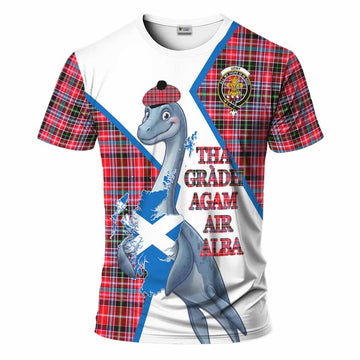 Udny Tartan Crest Loch Ness Monster T-Shirt Nessie Scottish Map Tha Gradh Agam Air Alba