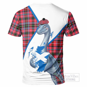 Udny Tartan Crest Loch Ness Monster T-Shirt Nessie Scottish Map Tha Gradh Agam Air Alba