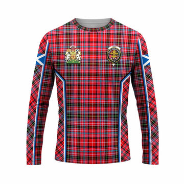 Udny Tartan Crest Long Sleeve T-Shirt Scotland Coat of Arm Flag Style - Tartan Vibes Clothing