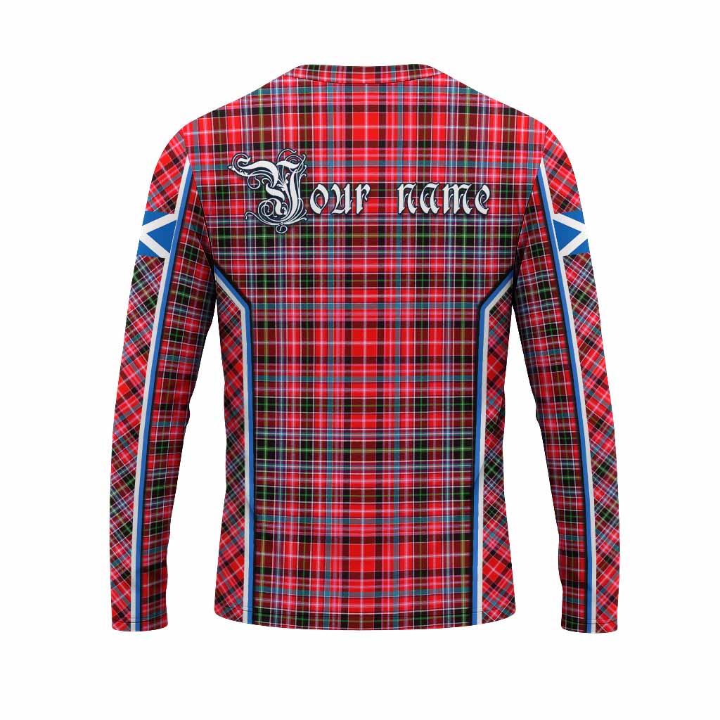 Udny Tartan Crest Long Sleeve T-Shirt Scotland Coat of Arm Flag Style - Tartan Vibes Clothing