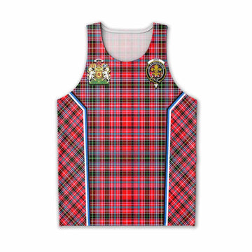 Udny Tartan Crest Men Tank Top Scotland Coat of Arm Flag Style - Tartan Vibes Clothing