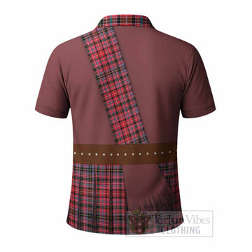 Udny Tartan Crest Polo Shirt Kilt Costume Style