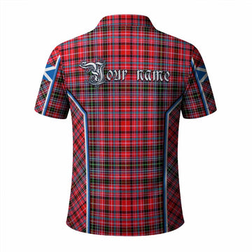 Udny Tartan Crest Polo Shirt Scotland Coat of Arm Flag Style - Tartan Vibes Clothing