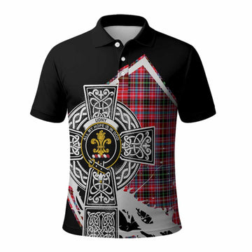 Udny Tartan Crest Polo Shirt Scottish Celtic Cross Heritage Kid - Tartan Vibes Clothing