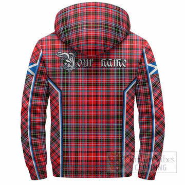 Udny Tartan Crest Sherpa Hoodie Scotland Coat of Arm Flag Style - Tartan Vibes Clothing