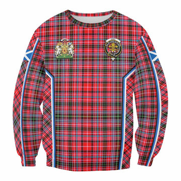 Udny Tartan Crest Sweatshirt Scotland Coat of Arm Flag Style - Tartan Vibes Clothing