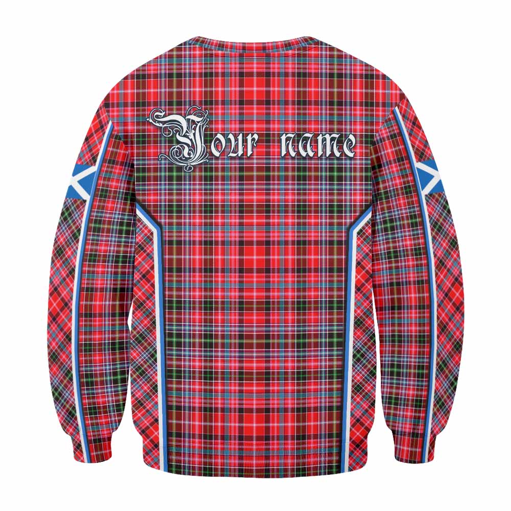 Udny Tartan Crest Sweatshirt Scotland Coat of Arm Flag Style - Tartan Vibes Clothing