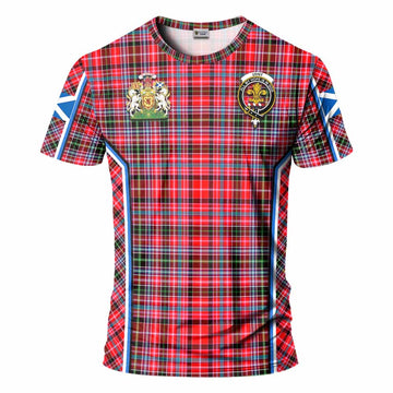 Udny Tartan Crest T-shirt Scotland Coat of Arm Flag Style - Tartan Vibes Clothing