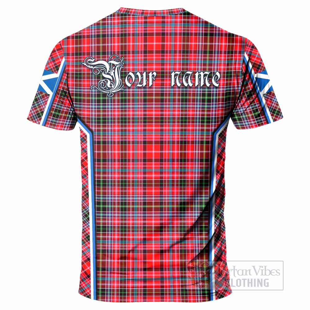 Udny Tartan Crest T-shirt Scotland Coat of Arm Flag Style - Tartan Vibes Clothing