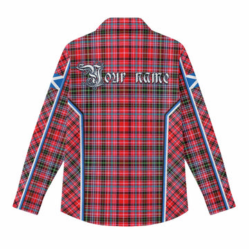 Udny Tartan Crest Women Casual Shirt Scotland Coat of Arm Flag Style - Tartan Vibes Clothing