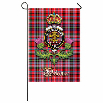 Udny Tartan Family Crest Garden Flag Royal Thistle Welcome Style - Tartan Vibes Clothing
