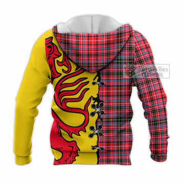 Udny Tartan Family Crest Knitted Hoodie Lion Rampant Honor - Tartan Vibes Clothing